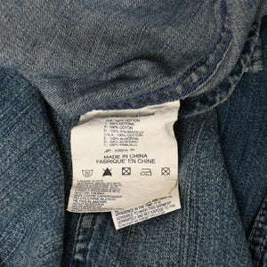 DIESEL ディーゼル デニムウエスタンシャツ 00E8M200008 デニムシャツ ライトブルー ウォッシュ加工 ウェスタンヨーク 長袖シャツ Sサイズ 美品 中古 4a003406