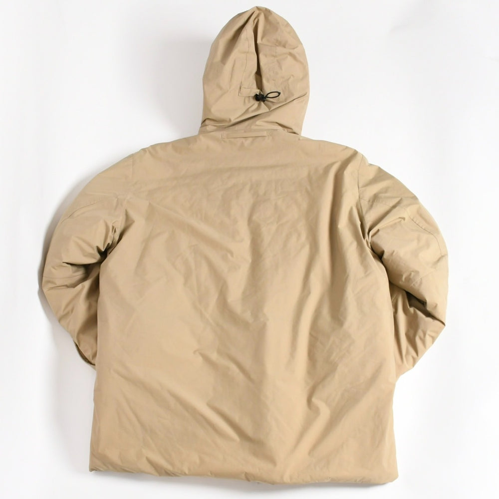 PRADA SPORT プラダスポーツ 中綿ダウンジャケット 24V3770 アウター ベージュ GORE-TEX ゴアテックス コート 52サイズ ブロンズ金具 良品 中古 4a004435