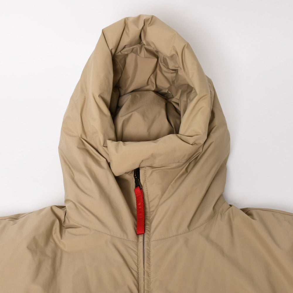 PRADA SPORT Down jacket 24V3770 Outer beige GORE-TEX coat 52 size Bronze hardware Good used 4a004435