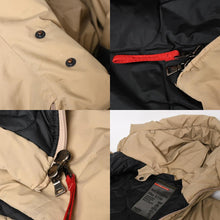 Load image into Gallery viewer, PRADA SPORT プラダスポーツ 中綿ダウンジャケット 24V3770 アウター ベージュ GORE-TEX ゴアテックス コート 52サイズ ブロンズ金具 良品 中古 4a004435