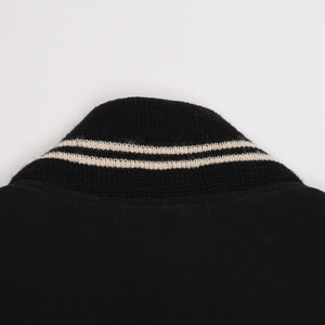 SAINT LAURENT PARIS サンローランパリ テディジャケット ウール ブルゾン 343745 ブラック ホワイト サイズ44 美品 中古 4a004298