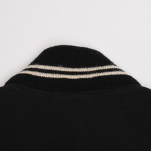 画像をギャラリービューアに読み込む, SAINT LAURENT PARIS サンローランパリ テディジャケット ウール ブルゾン 343745 ブラック ホワイト サイズ44 美品 中古 4a004298