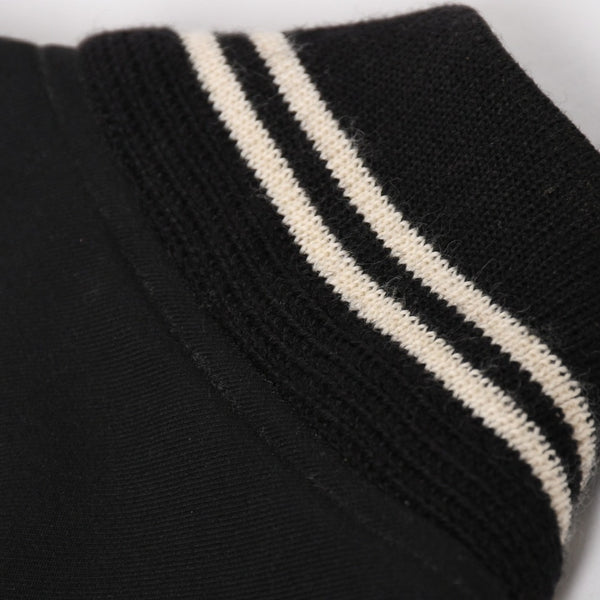 SAINT LAURENT PARIS サンローランパリ テディジャケット ウール ブルゾン 343745 ブラック ホワイト サイズ44 美品 中古 4a004298