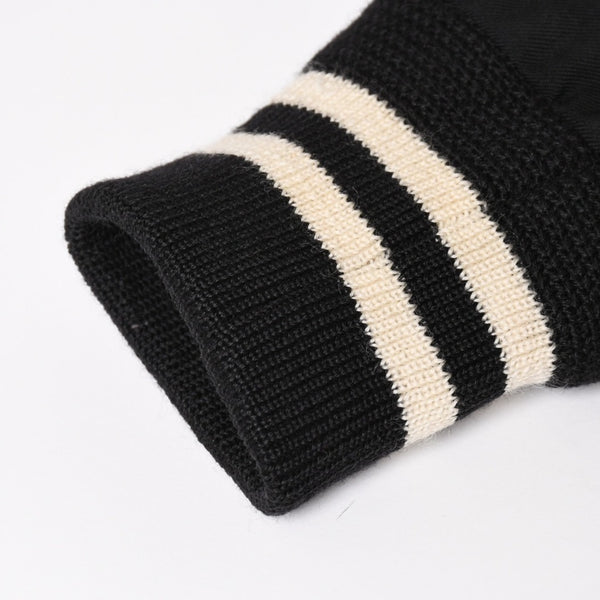 SAINT LAURENT PARIS サンローランパリ テディジャケット ウール ブルゾン 343745 ブラック ホワイト サイズ44 美品 中古 4a004298