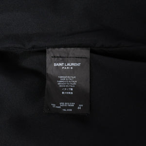 SAINT LAURENT PARIS サンローランパリ テディジャケット ウール ブルゾン 343745 ブラック ホワイト サイズ44 美品 中古 4a004298