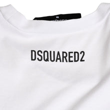 画像をギャラリービューアに読み込む, DSQUARED 2 ディースクエアード 半袖 Tシャツ ミラーロゴ ホワイト ブラック サイズ M S74GD0818 美品 中古 4a003418
