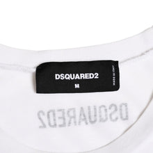 画像をギャラリービューアに読み込む, DSQUARED 2 ディースクエアード 半袖 Tシャツ ミラーロゴ ホワイト ブラック サイズ M S74GD0818 美品 中古 4a003418