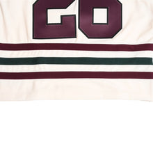 Load image into Gallery viewer, 極美品 Mitchell&amp;Ness ミッチェルアンドネス JUST DON ジャストドン Chicago BlackHawks ジャージフーディー アイボリー サイズM 中古 4a002314