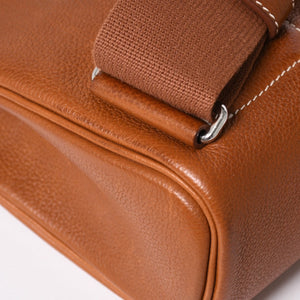 Like new Hermes Akkad PM U engraved one shoulder bag Barenia Faubourg New model Silver hardware Used 4a004004