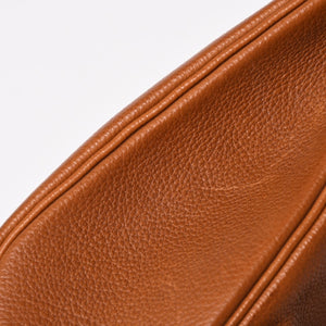 Like new Hermes Akkad PM U engraved one shoulder bag Barenia Faubourg New model Silver hardware Used 4a004004
