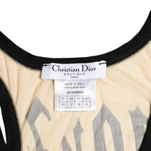 Load image into Gallery viewer, 極美品 Christian Dior クリスチャンディオール ゴシックロゴ メッシュタンクトップ 40サイズ シアーメッシュ ガリアーノ期 2002SS ゴシックフォント 中古 4a003831