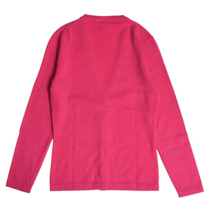 Very good condition MICHAEL KORS Pink White Cardigan Size S Used 4a002667