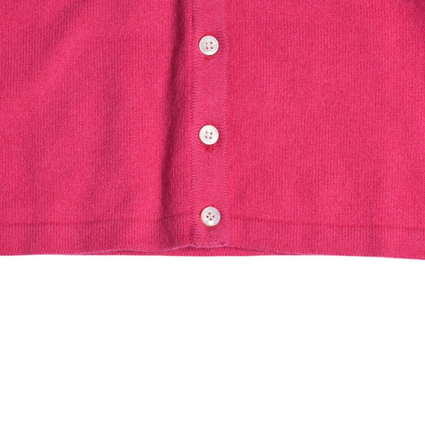 Very good condition MICHAEL KORS Pink White Cardigan Size S Used 4a002667