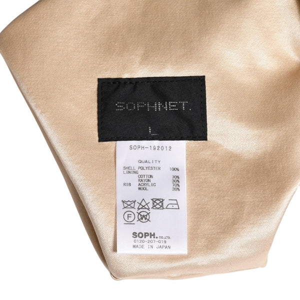 SOPHNET Reversible Stadium Blouson Jacket 192012 Beige Size L Good Condition Used 4a003426