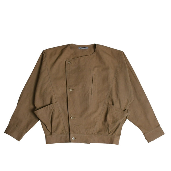 ISSEY MIYAKE MEN イッセイミヤケ メン VINTAGE ヴィンテージ 80's ジャケット LG31584 サイズM 筆タグ ブラウン イカ 美品 中古 4a003575