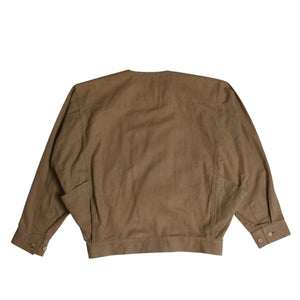 ISSEY MIYAKE MEN イッセイミヤケ メン VINTAGE ヴィンテージ 80's ジャケット LG31584 サイズM 筆タグ ブラウン イカ 美品 中古 4a003575