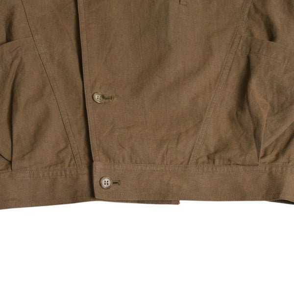 ISSEY MIYAKE MEN イッセイミヤケ メン VINTAGE ヴィンテージ 80's ジャケット LG31584 サイズM 筆タグ ブラウン イカ 美品 中古 4a003575