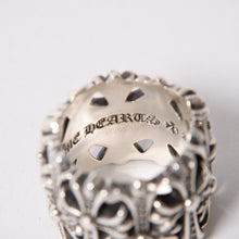 画像をギャラリービューアに読み込む, 極美品 CHROME HEARTS クロムハーツ CEMETERY P/D セメタリークロス パヴェダイヤリング 指輪 純正 重量約31.36g サイズ25号 中古 4a003567