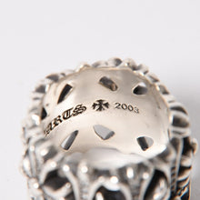 画像をギャラリービューアに読み込む, 極美品 CHROME HEARTS クロムハーツ CEMETERY P/D セメタリークロス パヴェダイヤリング 指輪 純正 重量約31.36g サイズ25号 中古 4a003567