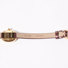 画像をギャラリービューアに読み込む, 新品未使用 CARTIER カルティエ Baignoire Mini ベニュワール ミニ 腕時計 WGBA0032 重量25.44g ブラウン文字盤 K18YG QZ 中古 4a003353