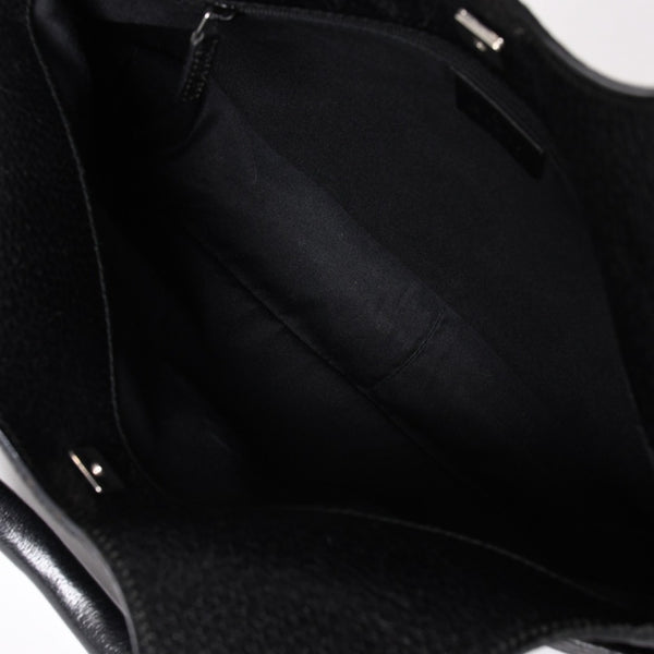 GUCCI グッチ GGキャンバスショルダーバッグ ハンドバッグ ワンショルダー GGキャンバス 132260 ブラック シルバー金具 美品 中古 4a003515