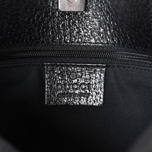 GUCCI グッチ GGキャンバスショルダーバッグ ハンドバッグ ワンショルダー GGキャンバス 132260 ブラック シルバー金具 美品 中古 4a003515