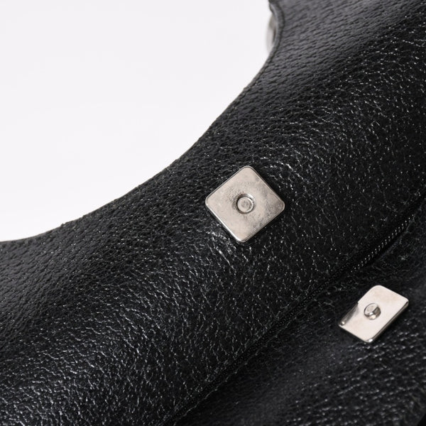 GUCCI グッチ GGキャンバスショルダーバッグ ハンドバッグ ワンショルダー GGキャンバス 132260 ブラック シルバー金具 美品 中古 4a003515