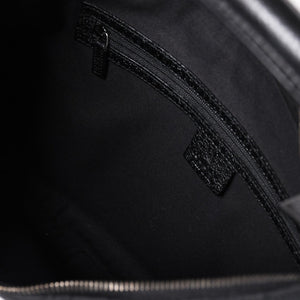 GUCCI グッチ GGキャンバスワンショルダーバッグ ホーボー ハンドバッグ ブラックレザー 124357 美品 中古 4a003512