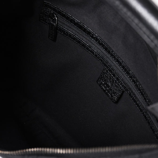 GUCCI グッチ GGキャンバスワンショルダーバッグ ホーボー ハンドバッグ ブラックレザー 124357 美品 中古 4a003512