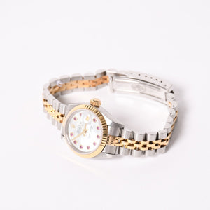 極美品 ROLEX ロレックス Datejust デイトジャスト 26mm 腕時計 79173NGR 重量57.63g 自動巻 SS/18KYG ルビー 白蝶貝文字盤 中古 4a003446