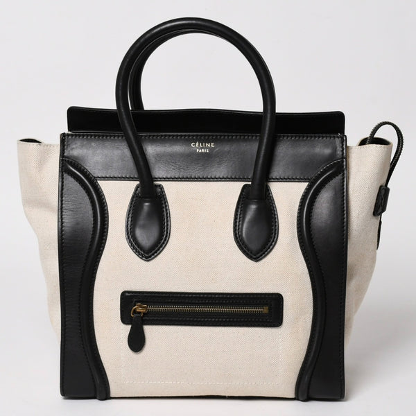 Very Good Condition CELINE Luggage Medium Shopper Handbag Luggage Medium Shopper Handbag Phoebe Period Used 4a003453