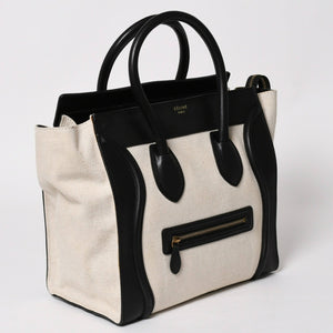 Very Good Condition CELINE Luggage Medium Shopper Handbag Luggage Medium Shopper Handbag Phoebe Period Used 4a003453