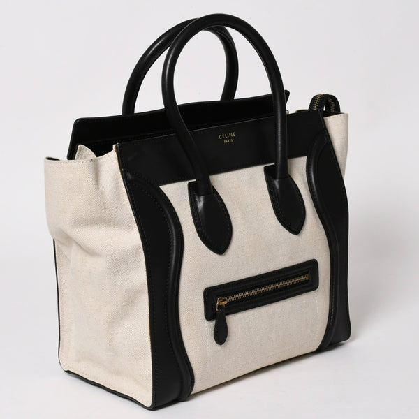 Very Good Condition CELINE Luggage Medium Shopper Handbag Luggage Medium Shopper Handbag Phoebe Period Used 4a003453