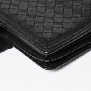 BOTTEGA VENETA ボッテガヴェネタ イントレチャート ショルダーバッグ チェーンショルダーバッグ WS13615 ブラック 美品 中古 4a003455