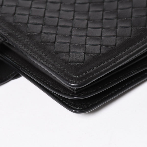 BOTTEGA VENETA ボッテガヴェネタ イントレチャート ショルダーバッグ チェーンショルダーバッグ WS13615 ブラック 美品 中古 4a003455