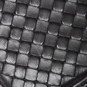 BOTTEGA VENETA ボッテガヴェネタ イントレチャート ショルダーバッグ チェーンショルダーバッグ WS13615 ブラック 美品 中古 4a003455