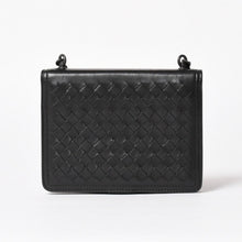 画像をギャラリービューアに読み込む, BOTTEGA VENETA ボッテガヴェネタ イントレチャート ショルダーバッグ チェーンショルダーバッグ WS13615 ブラック 美品 中古 4a003455