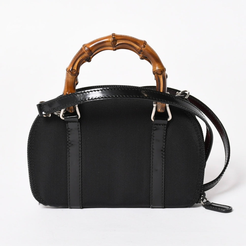 GUCCI グッチ ショルダーバッグ ハンドバッグ ミニハンドバッグ 2WAY バンブー シルバー金具 美品 中古 4a004685