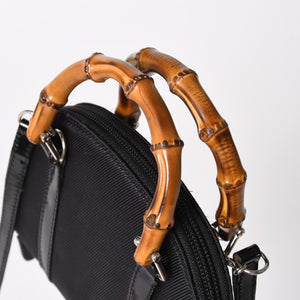GUCCI グッチ ショルダーバッグ ハンドバッグ ミニハンドバッグ 2WAY バンブー シルバー金具 美品 中古 4a004685