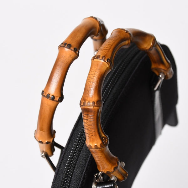 GUCCI グッチ ショルダーバッグ ハンドバッグ ミニハンドバッグ 2WAY バンブー シルバー金具 美品 中古 4a004685
