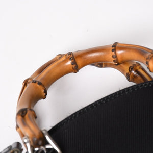 GUCCI グッチ ショルダーバッグ ハンドバッグ ミニハンドバッグ 2WAY バンブー シルバー金具 美品 中古 4a004685