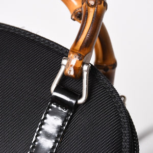 GUCCI グッチ ショルダーバッグ ハンドバッグ ミニハンドバッグ 2WAY バンブー シルバー金具 美品 中古 4a004685