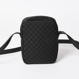 極美品 CELINE セリーヌ ショルダーバッグ CE00/23 Shoulder Bag マカダム Macadam ブラック Black シルバー金具 中古 4a004974