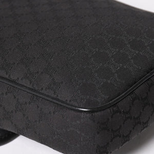 極美品 CELINE セリーヌ ショルダーバッグ CE00/23 Shoulder Bag マカダム Macadam ブラック Black シルバー金具 中古 4a004974