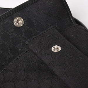 極美品 CELINE セリーヌ ショルダーバッグ CE00/23 Shoulder Bag マカダム Macadam ブラック Black シルバー金具 中古 4a004974