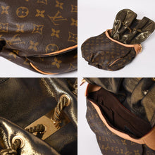 画像をギャラリービューアに読み込む, LOUIS VUITTON ルイヴィトン モノグラム カラハリ PM ハンドバッグ M97016 モノグラムキャンバス ヌメ革 モノグラムキャンバス ドローストリング メタルチャーム 美品 中古 4a003468
