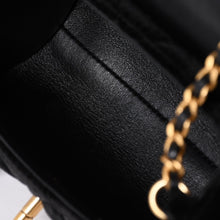 Load image into Gallery viewer, 極美品 CHANEL シャネル マトラッセ ベルベット ミニボーリング2wayバッグ ハンドバッグ ショルダーバッグ ミニボストンバッグ ランダム番台 ベルベット レザー ブラック ゴールド金具 中古 4a003656