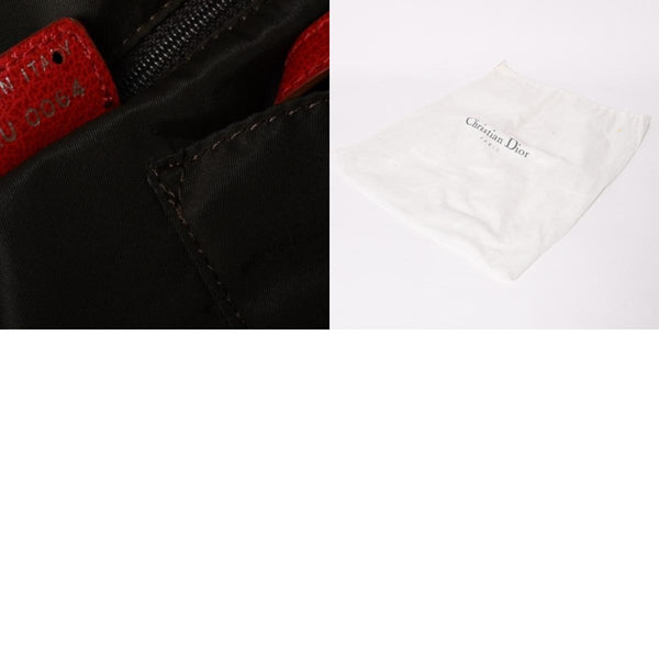 Very Good Condition Christian Dior Handbag 08RU-0064 Rasta Color Beige Trotter Galliano Period Used 4a003670