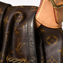 画像をギャラリービューアに読み込む, LOUIS VUITTON ルイヴィトン モノグラム カラハリ PM ハンドバッグ M97016 モノグラムキャンバス ヌメ革 モノグラムキャンバス ドローストリング メタルチャーム 美品 中古 4a003468