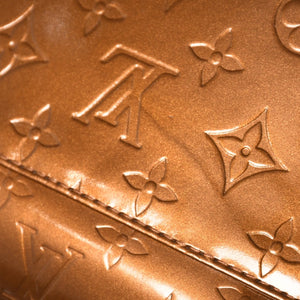 LOUIS VUITTON ルイヴィトン モノグラムヴェルニ トンプソンストリート ショルダーバッグ M91124 ブロンズ ブラウン エナメル GA0040 ゴールド金具 良品 中古 4a003474